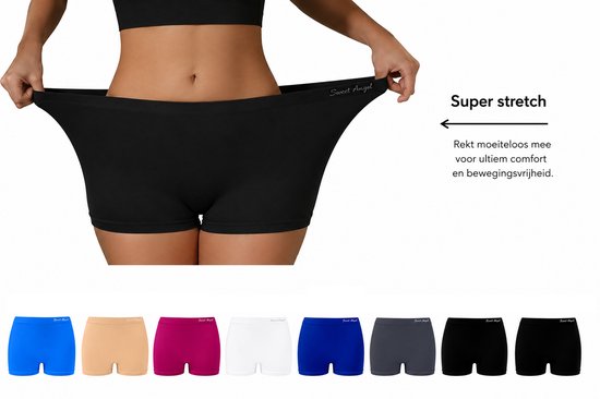 Sweet Angel Boxershorts Taille Haute Femme Taille L/XL Nouvelles Couleurs