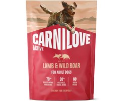 1,5 kg Carnilove active adult all breeds lamb / wild boar hondenvoer