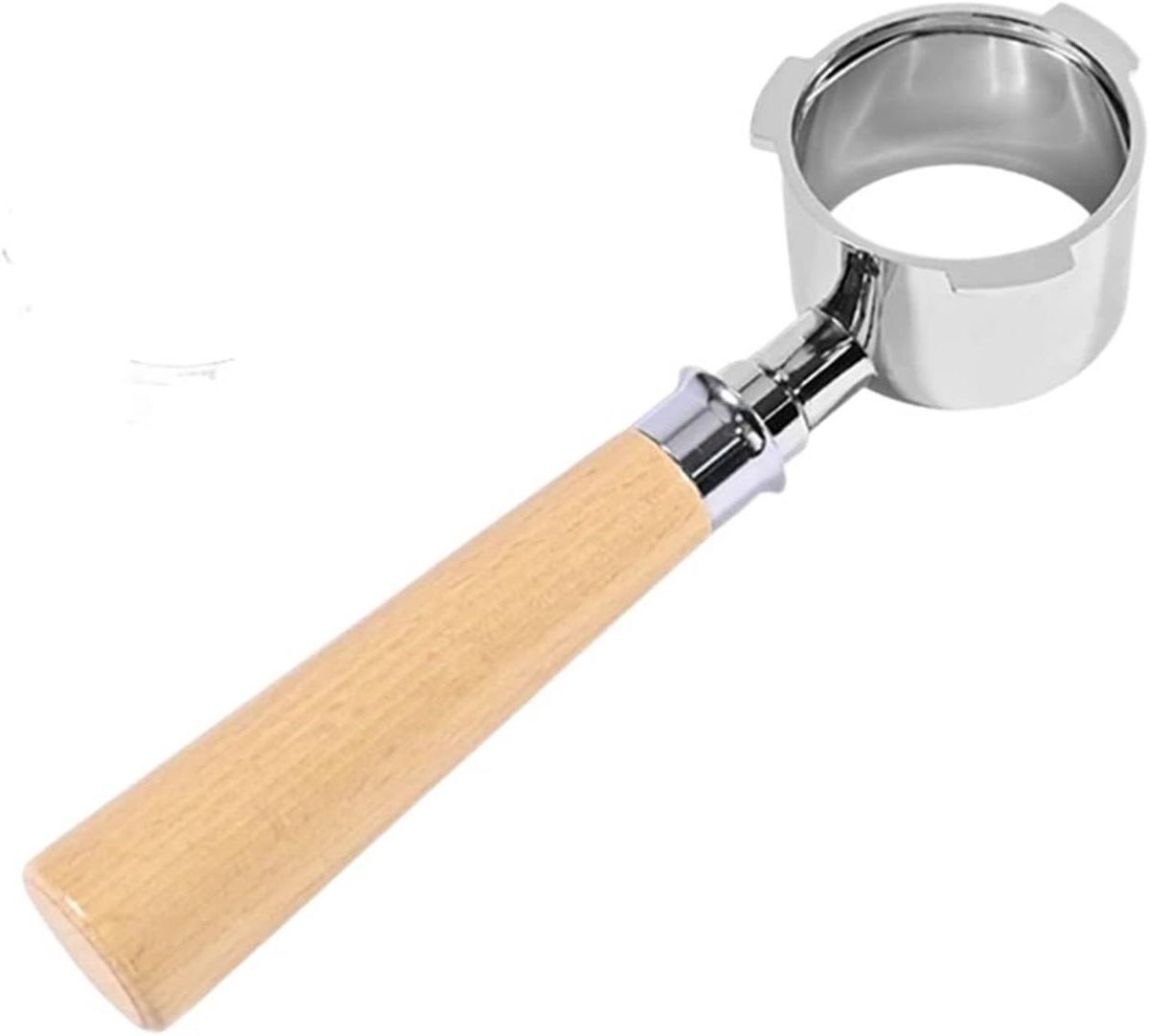 Bodemloze filterhouder Espresso portafilter Perfecte espresso Zichtbare extractie 51 mm Zwart