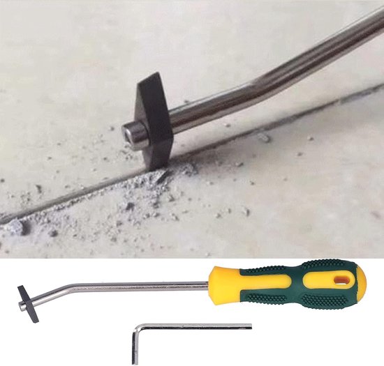 Voegenverwijderaar - Voegenschraper - Tegels Schoonmaken - Roestvrij Staal - 176 gram - Grijs — afbeelding 4