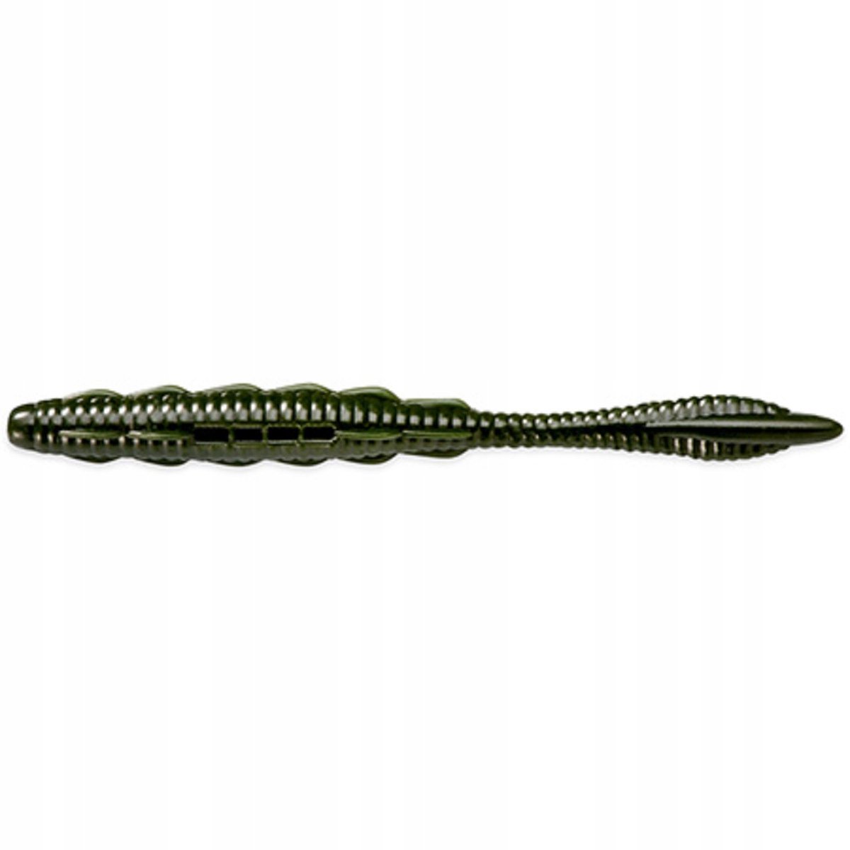 FishUp Scaly Fat 3.2" 82mm Kunstvliegen - Forel Worm - Donker Olijf