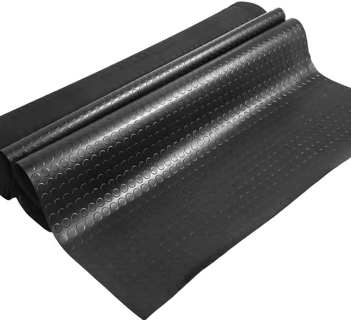Rubberen Vloerrol - Vloerbedekking Mat - Garage Beschermen - 3 mm Dik - 60 x 210 cm - Zwar