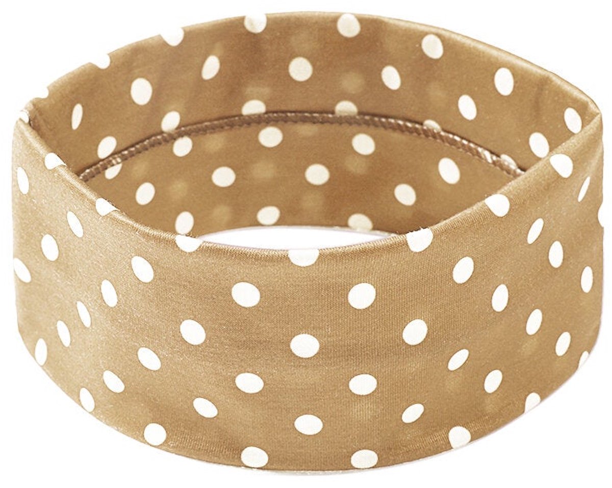 Haarbanden met stippen, casual polyester, dagelijkse accessoires - khaki