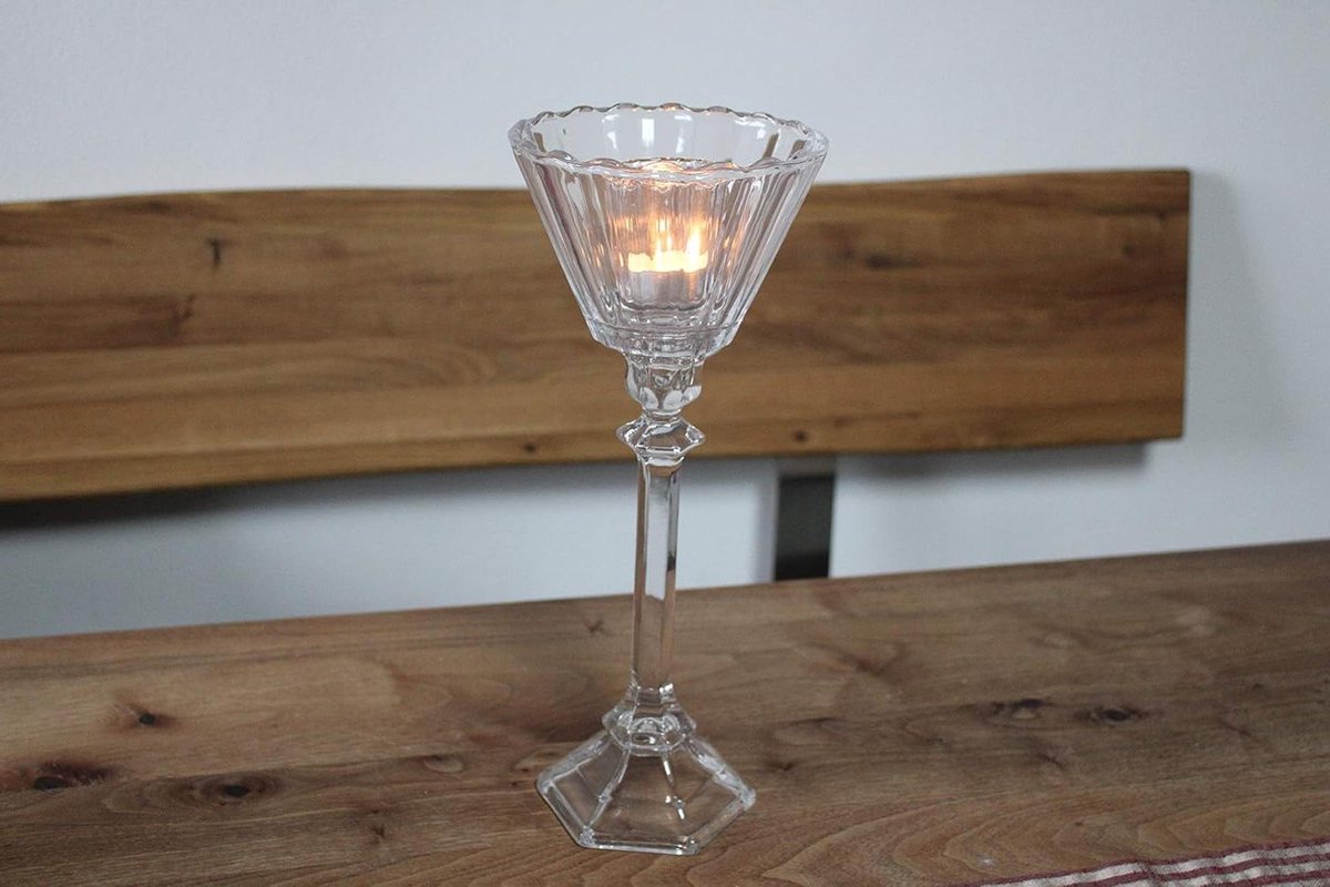 Luxe Kandelaar - Theelichthouder - Sfeer Creëren - Antiek Zilver Look - 345 cm - Zilver