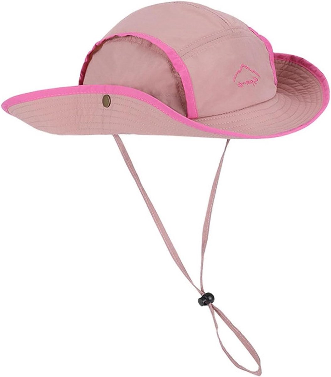 Kinderpet Zomer - Outdoor Hoofddeksel - Bescherming Tegen Zon - Verstelbare Band - One Size - Blauw