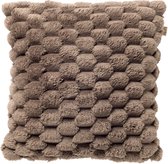 Dutch Decor VIVA - sierkussen 45x45 cm - superzacht - 100% gerecycled - greige / taupe - Inclusief binnenkussen - Luxe kussens voor woonkamer & bank