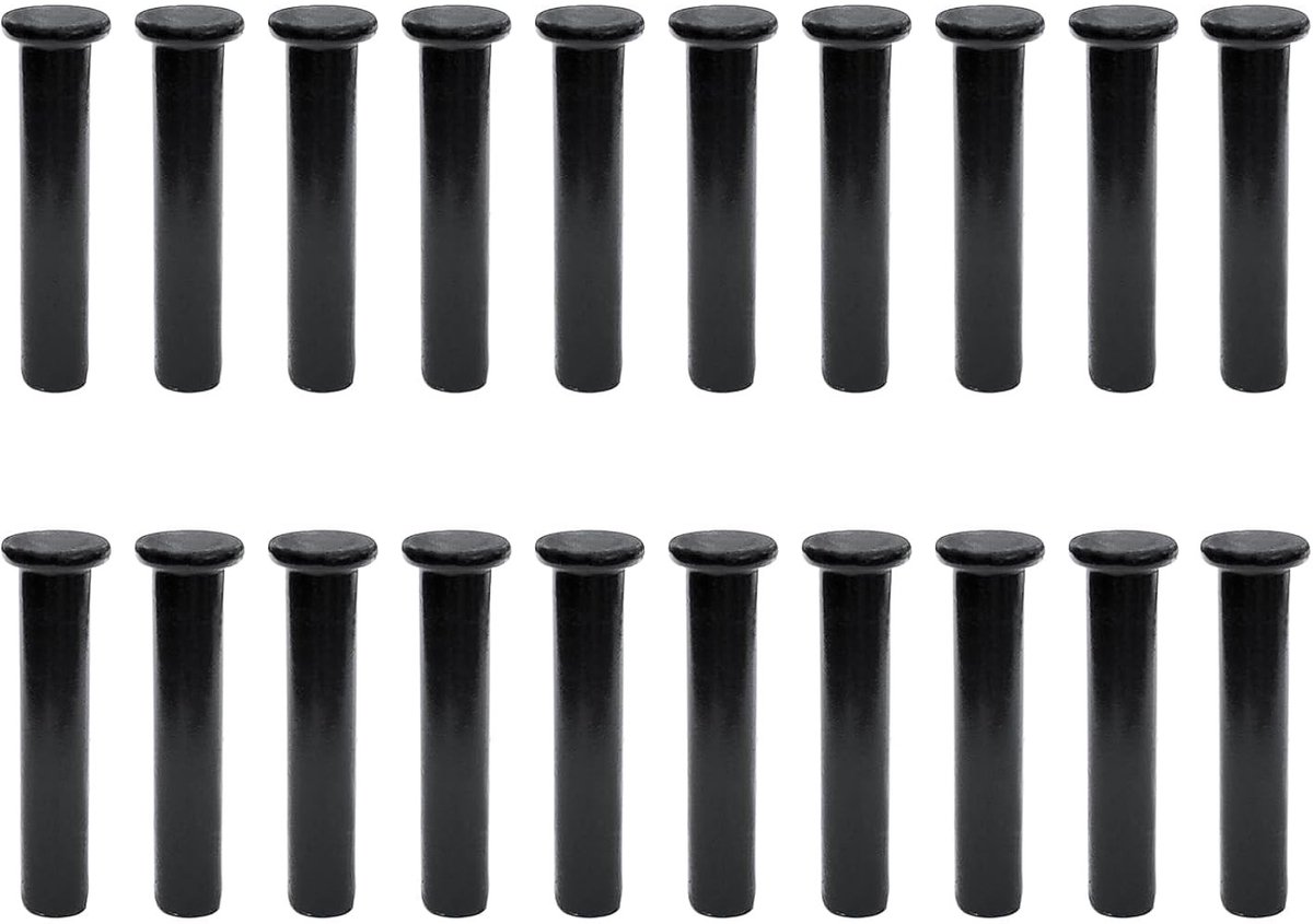 Dailygoods- Standaardpinnen 20 Stuks - Hoogwaardig Staal - 10x50mm - Compatibel met Trend KWJ700/KWJ900 - Werkbank Bevestigingen - Nauwkeurigheid van Naden - Werkbankpennen