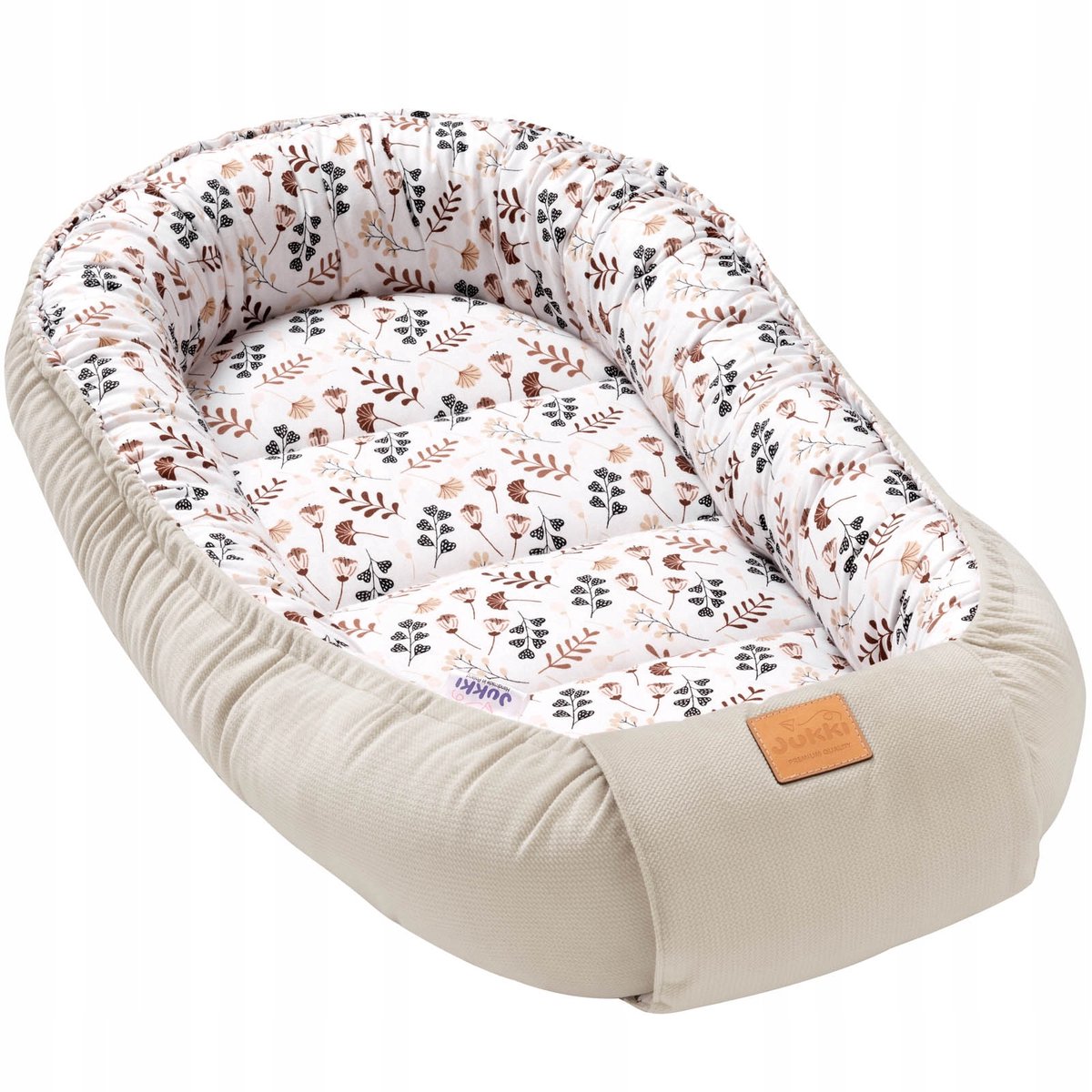 Baby Nestje Comfort 55x100cm - Boho Garden & Ecru Fluweel