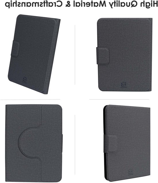Universele Afneembare Hoes voor 6'' Kindle 2024/2022 en Kobo Nia/Clara 2E/Clara HD, Lichtgewicht Bescherming met Meerdere Kijkhoeken - Grijs van Universele — afbeelding 3