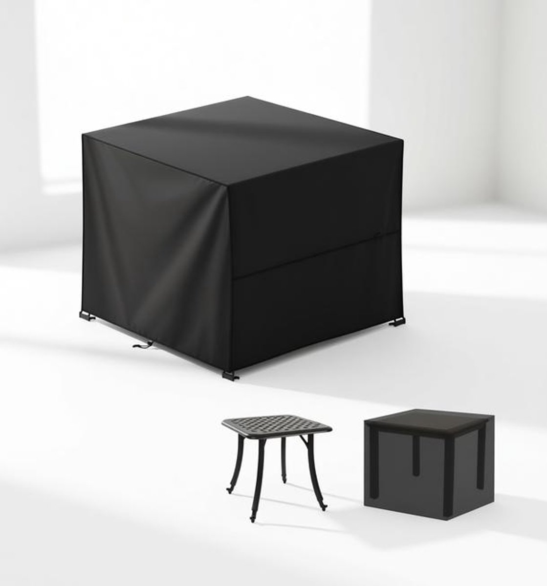 ElleMooi Vierkante Beschermhoes voor Tuinmeubelen - Waterdicht en UV-Werend - 70x70x70 cm