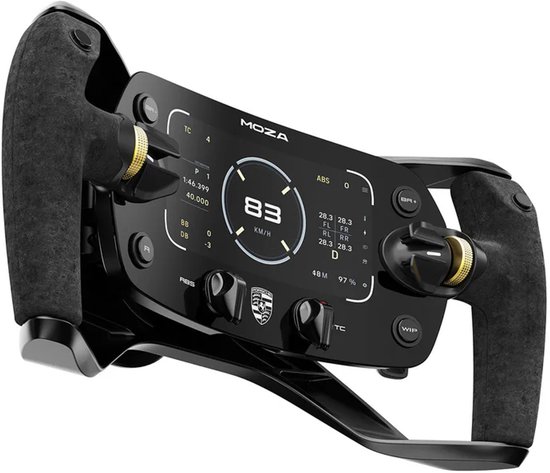MOZA Porsche Mission R Sim Racing Steering Wheel - Officieel Gelicentieerde 320 mm GT Wheel met 5.4” Flexible OLED Display - PC van Moza — afbeelding 3