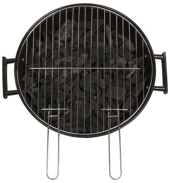Houtskoolbarbecue - LIVOO - DOC172K - Ø 41 cm - Verchroomd stalen rooster - Hoogte 69,5 cm - Handgrepen - 2 tandwielen van Merkloos — afbeelding 5