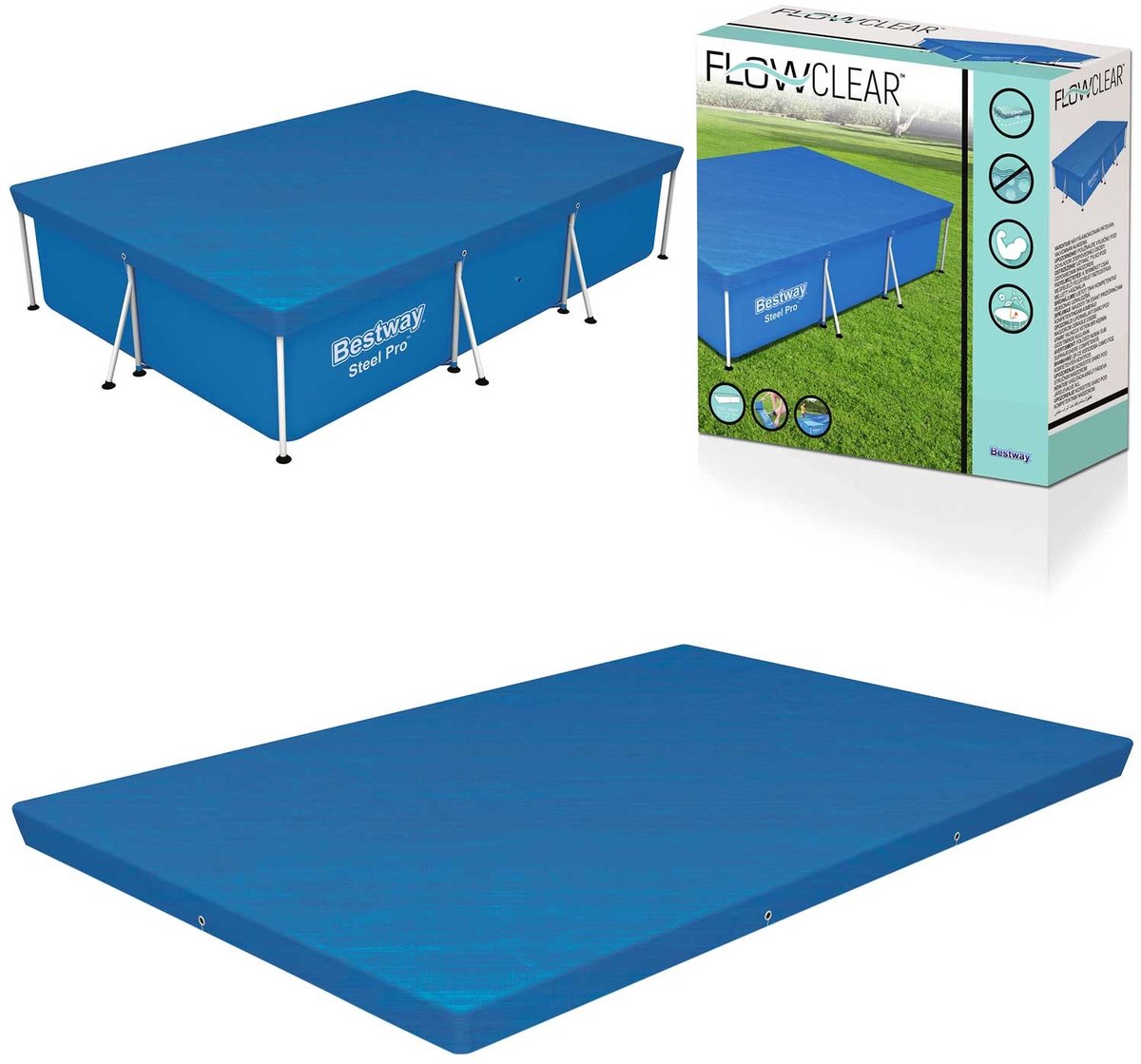 Bestway Zwembad Afdekzeil (300 x 201 cm)