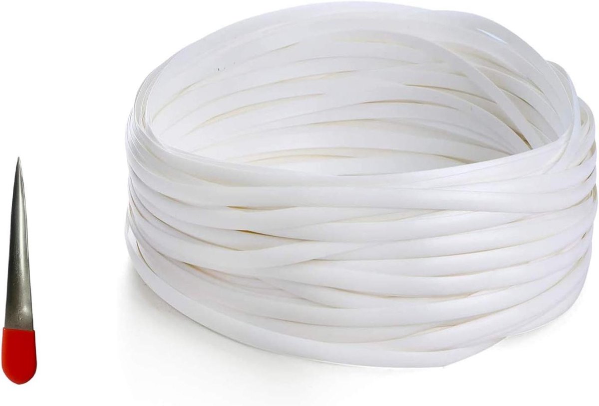 Rieten Reparatiemateriaal - Kunststof Rotan - Meubels Repareren - Waterdicht Materiaal - 500G Pakket - Wit