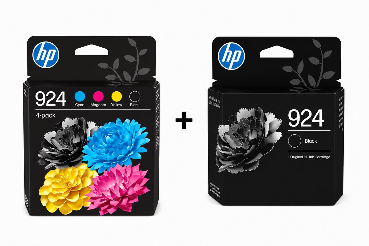HP 924 - Inkcartridge - Kleur en Zwart