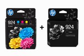 HP 924 - Inkcartridge - Kleur en Zwart