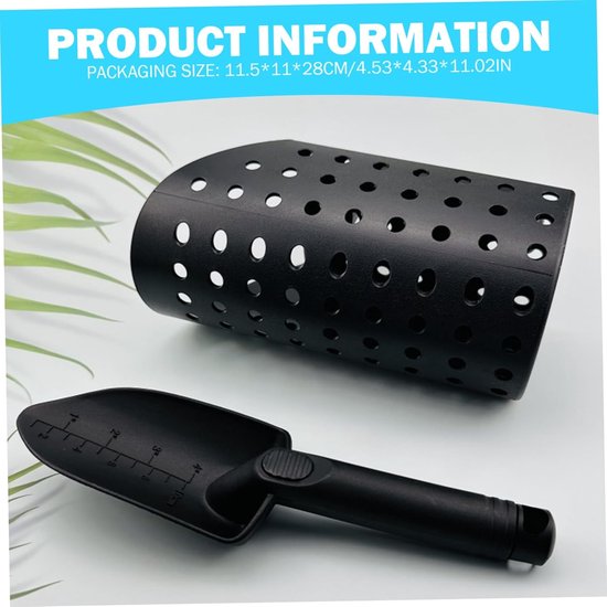 Metaaldetector Accessoires - Schep en Zeef - Strand Ontdekking - Ergonomische Handgrepen - 2 stuks - Zwart — afbeelding 2