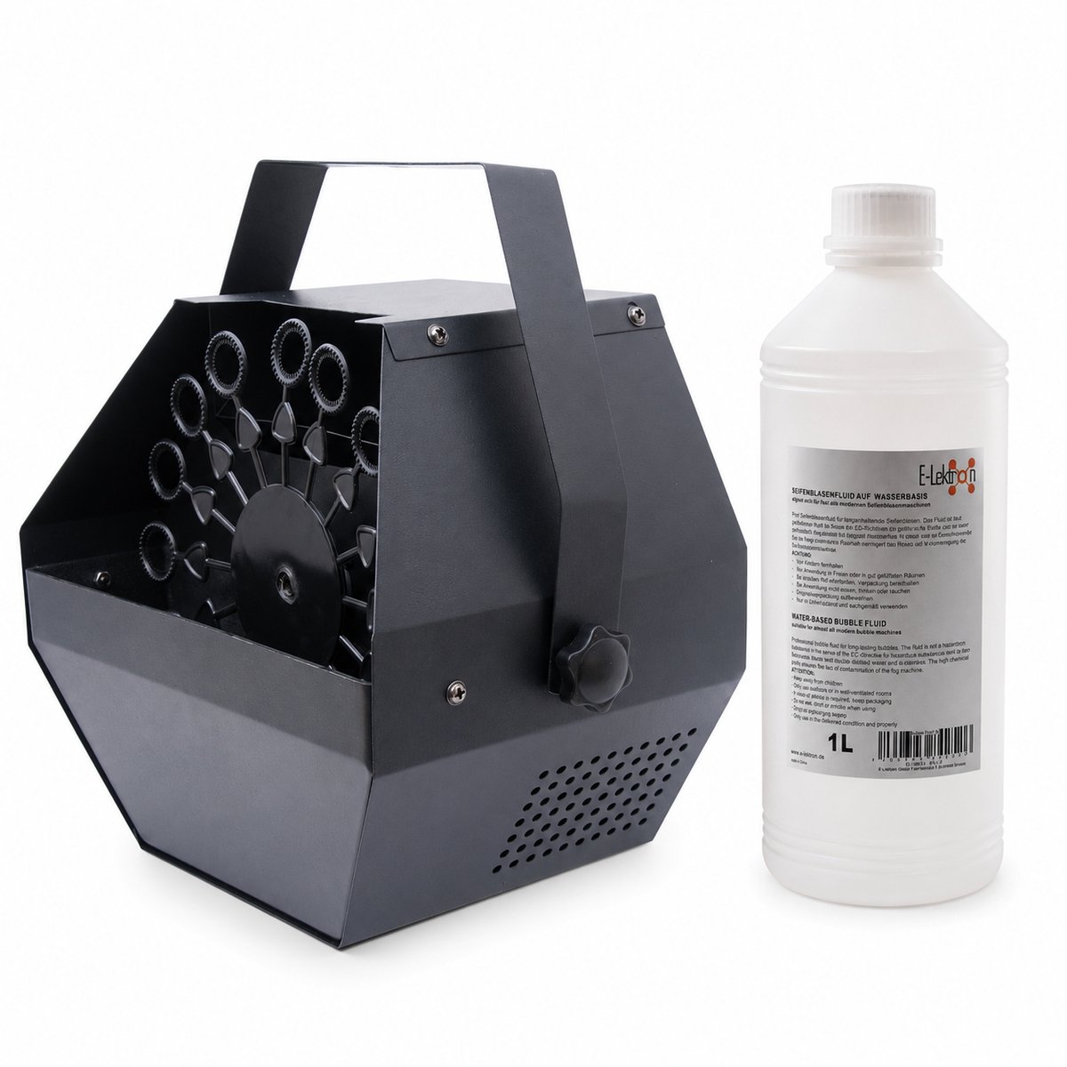 E-Lektron B500-R bellenblaasmachine met 1 liter vloeistof - Inclusief afstandsbediening