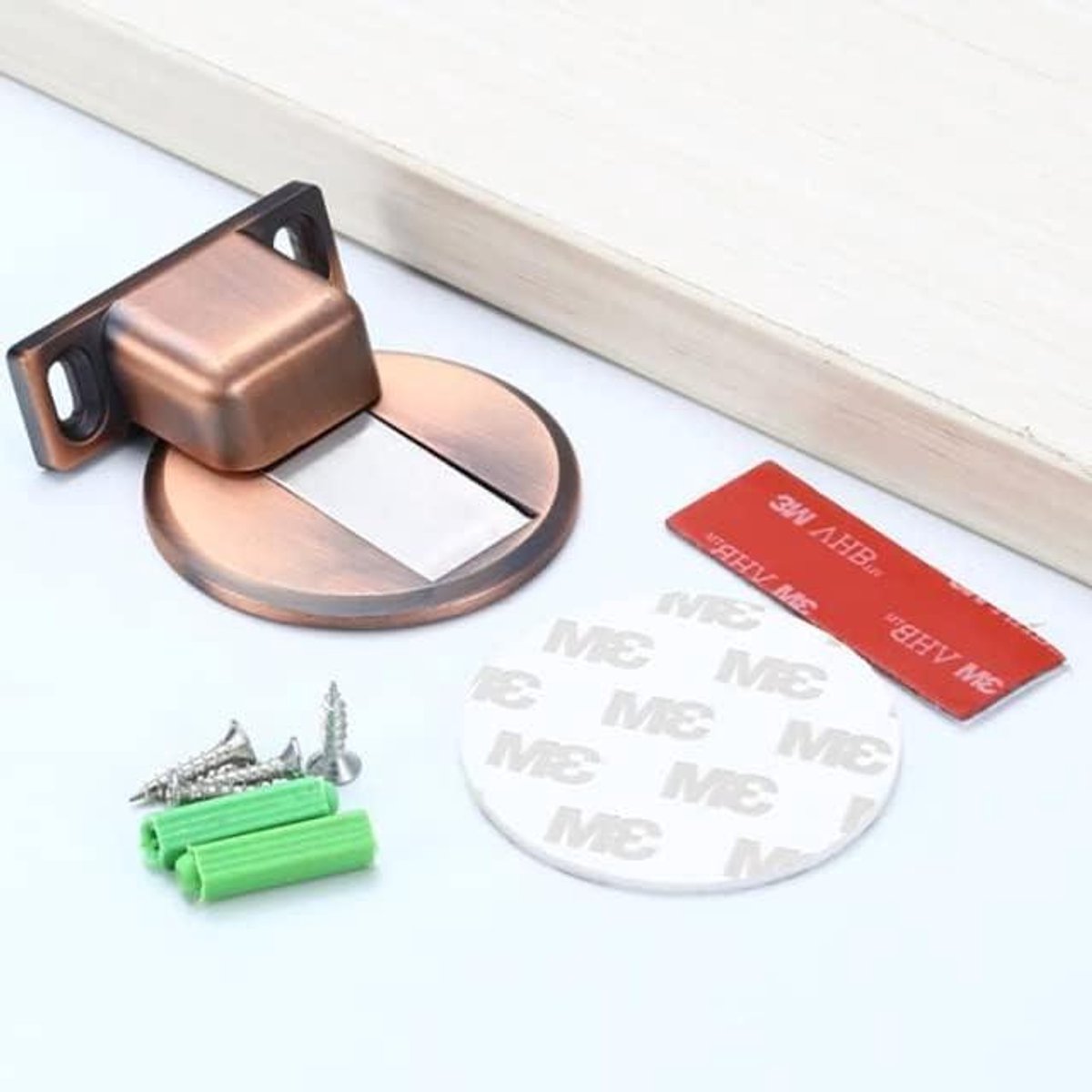 Deur Stopper - Deurhouder - Deuren Openhouden - Zware Legering - 1 Gram - Zilverkleurig