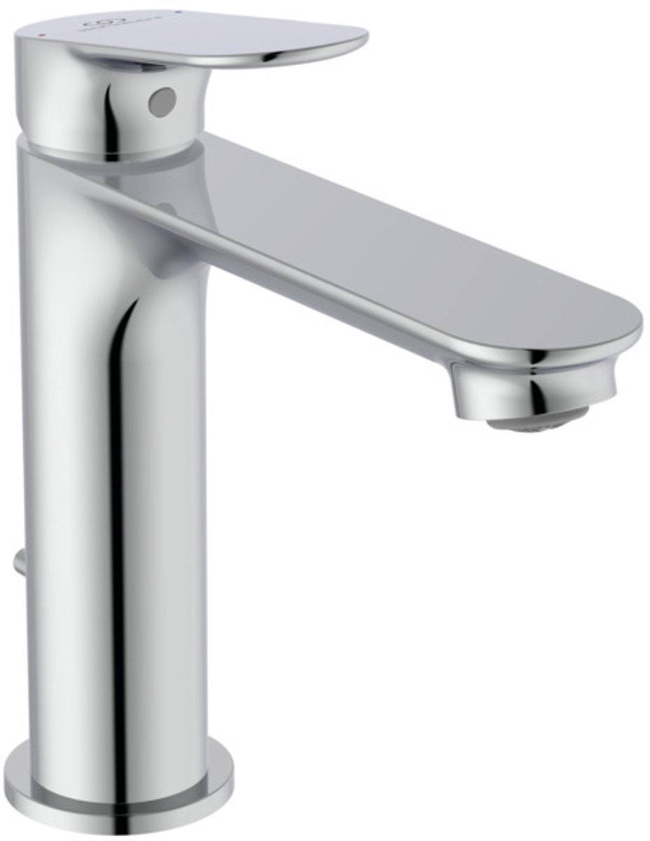 Ideal Standard IS Wastafelkraan H120 CeralifeO spr.135mm - m.afvoergarn. chroom, BE120AA