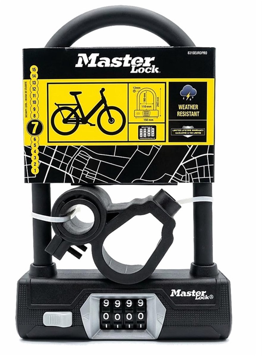 Masterlock U-beugelslot 24 - 5x15,3cm - cijferslot