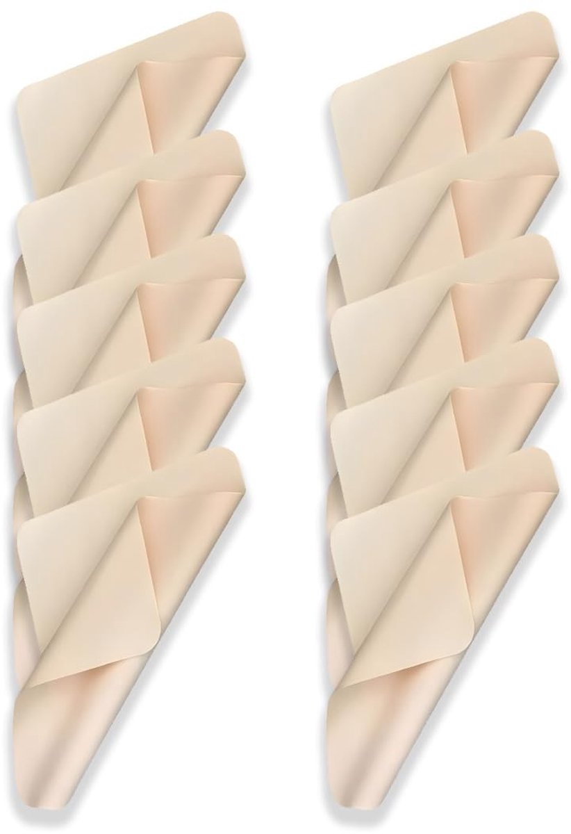 Dailygoods- Brillenpoetsdoeken 10 stuks - Microvezel - Streepvrij - Nanovezeldoek - 17,5 x 14,5 cm - Hoogwaardige reinigingsdoek