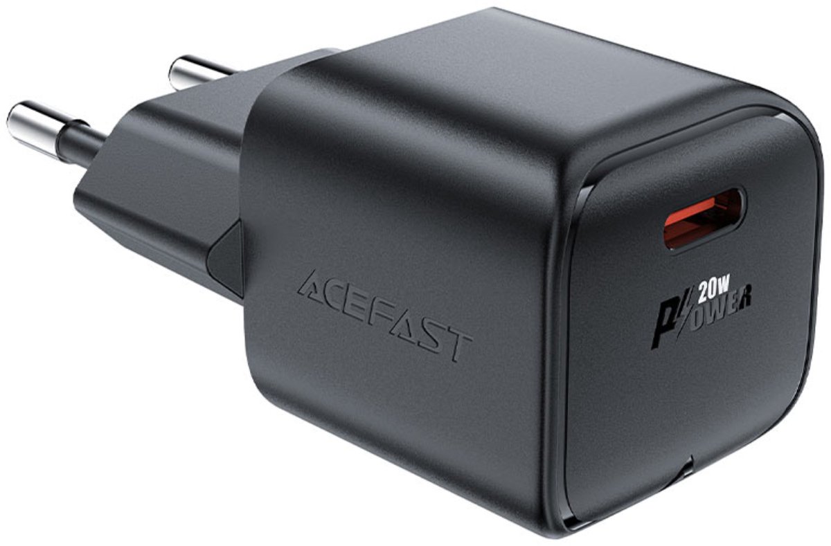 Acefast - A73 - Mini PD 20W GaN USB-C wandlader - zwart