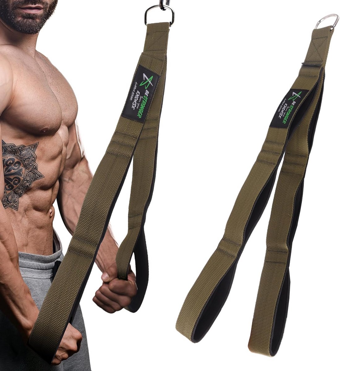 Verstelbare Tricep Touw Kabel Bevestiging voor Efficiënte Trainingsresultaten