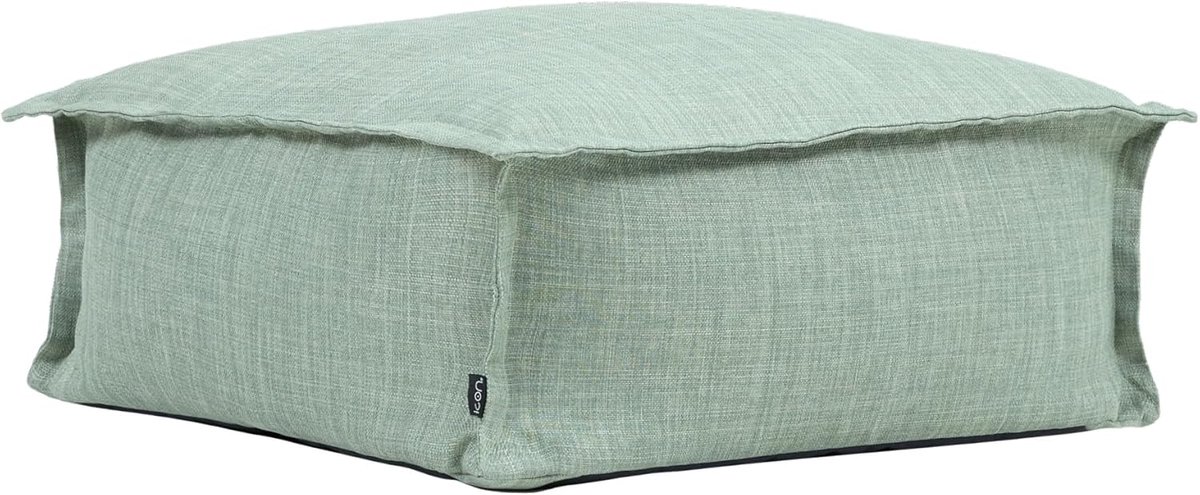 Zitzak Hocker - Voetenbank Pouf - Buiten Ontspannen - Waterafstotend Materiaal - 71 x 71 x 32 cm - Groen