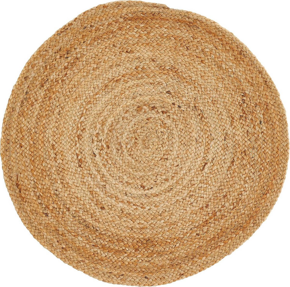 Rond Jute Tapijt - Natuurlijk Vloerkleed - Woonkamer Decoratie - Handgeweven Structuur - 6