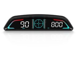 Auto Head Up Display - Digitale Snelheidsmeter - Veilig Rijden - OBD GPS Dual System - 16.8 cm - Zwart