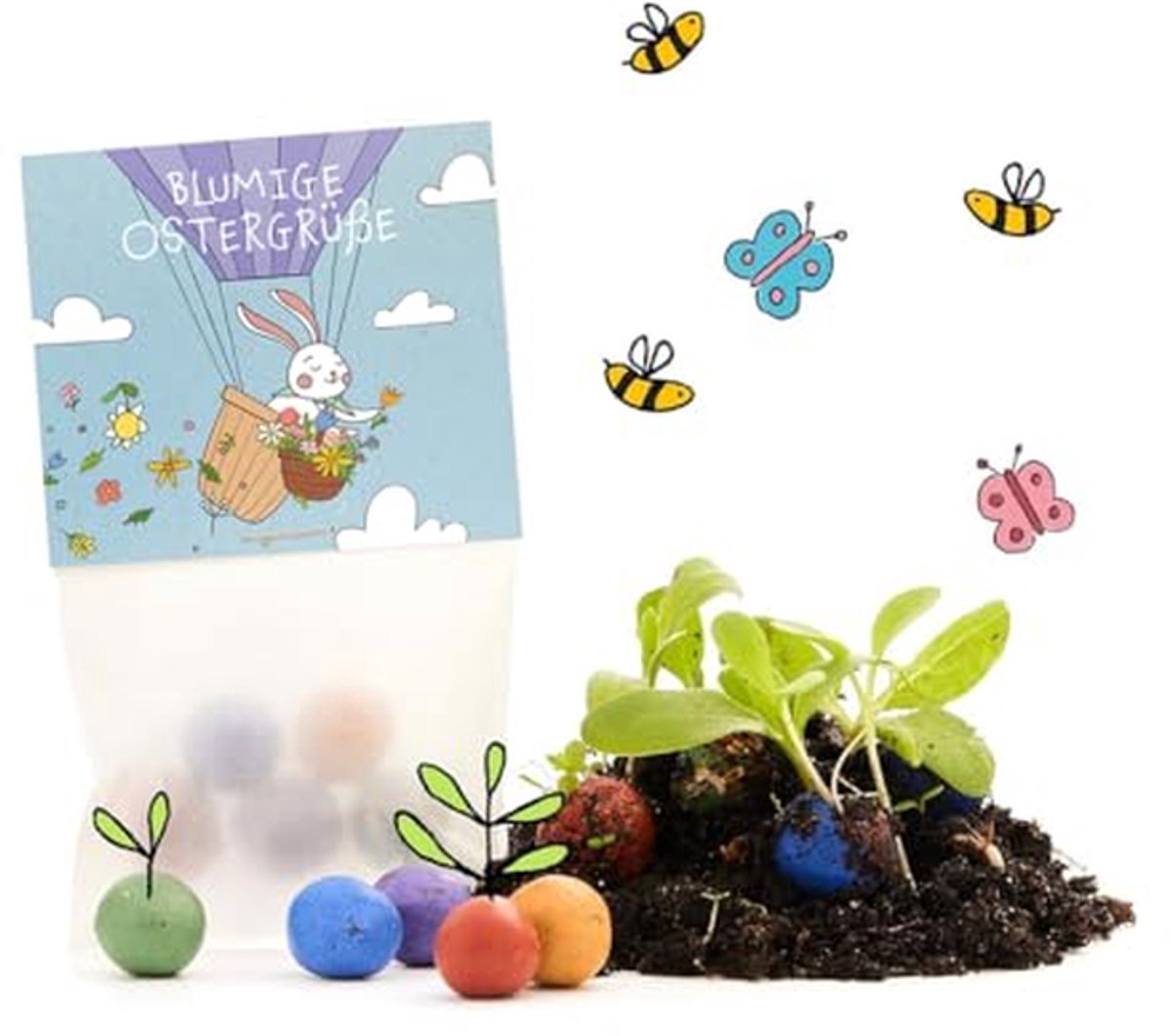 Bloemen Zaadballen - Paascadeautjes - Tuin Versieren - Duurzaam Cadeau - 10 Stuks - Kleurrijk