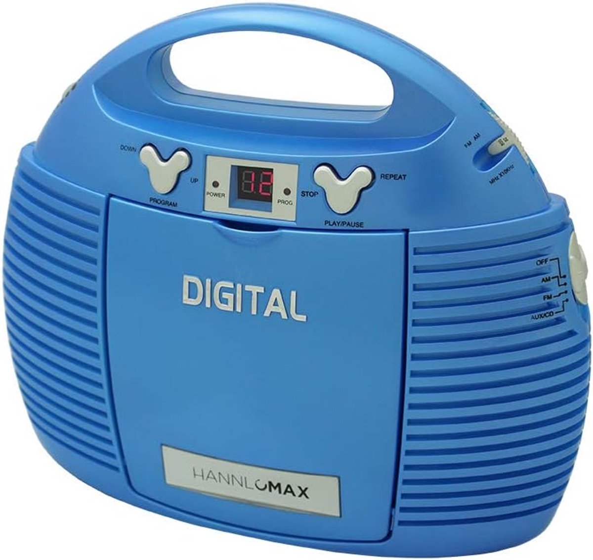 CD-speler - Draagbare speler - Muziek luisteren - Ingebouwde luidsprekers - 26 cm - Zwart