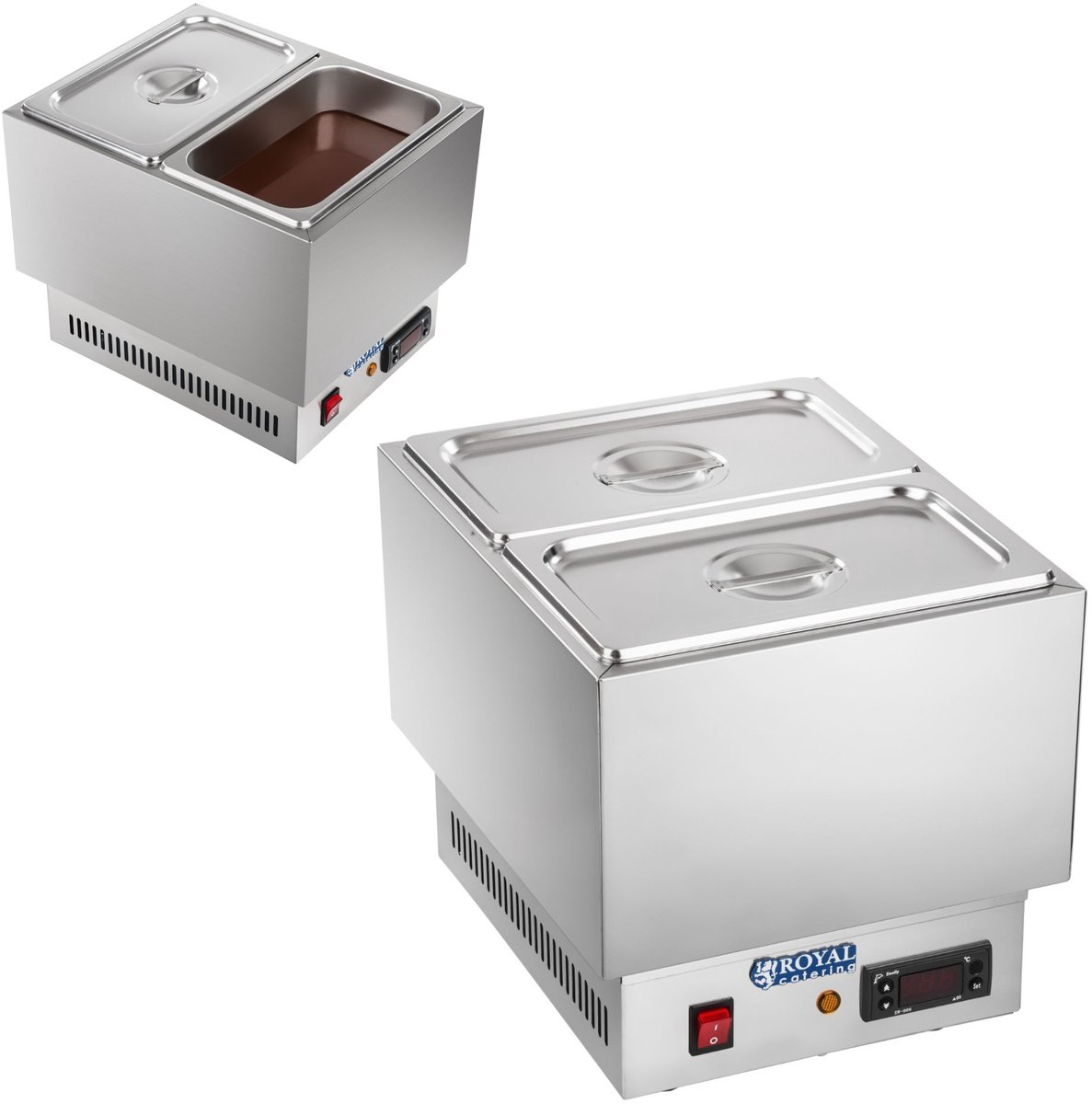 Bol.com Chocoladesmelter - 2 GN 1/4 container - Royal Catering aanbieding