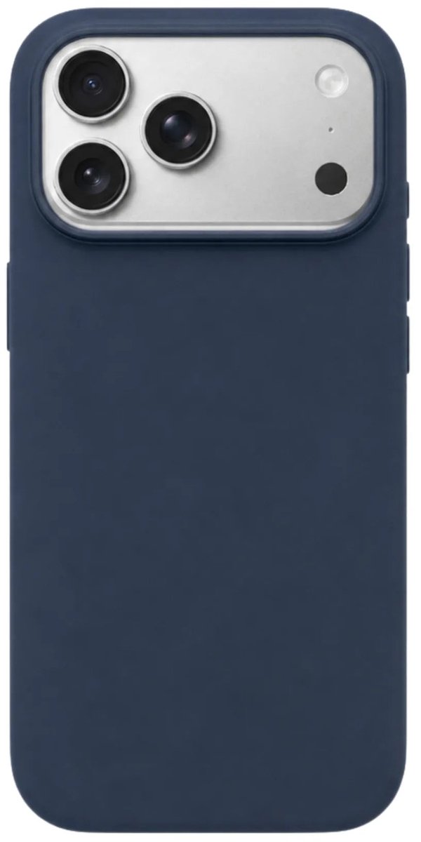 Mastersøn iPhone 17 Pro Siliconen Hoesje MagSafe - Marineblauw