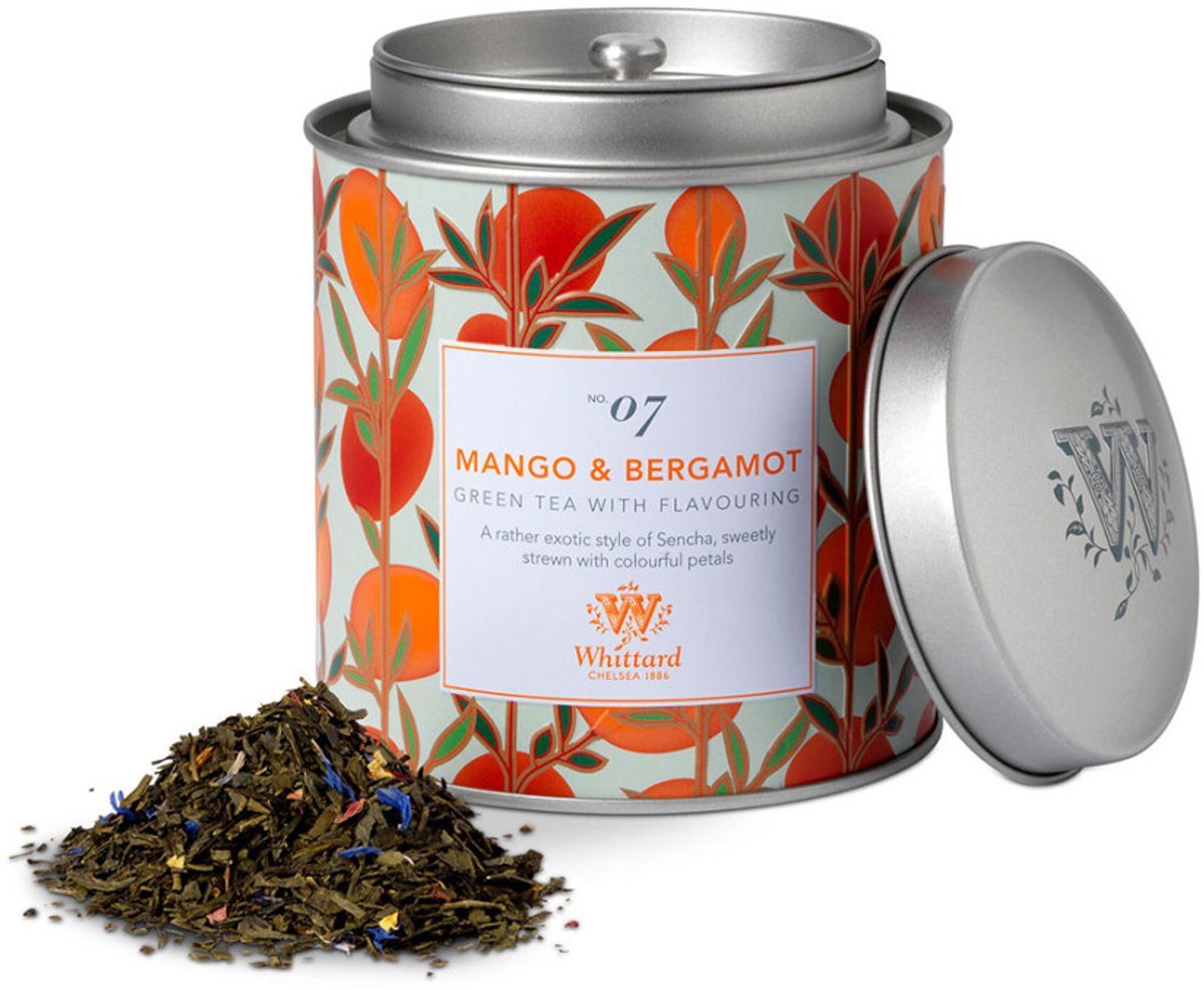 Groene thee Whittard of Chelsea Thee Discoveries Mango & Bergamot, 100 g