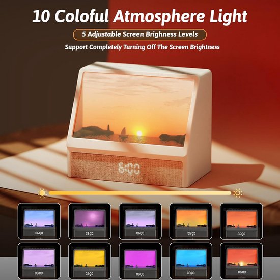 Daglichtwekker Sfeerverlichting - Wake Up Lamp - Rustig Wakker Worden - Simuleert Zonsopgang - 15 Pond - Wit — afbeelding 2