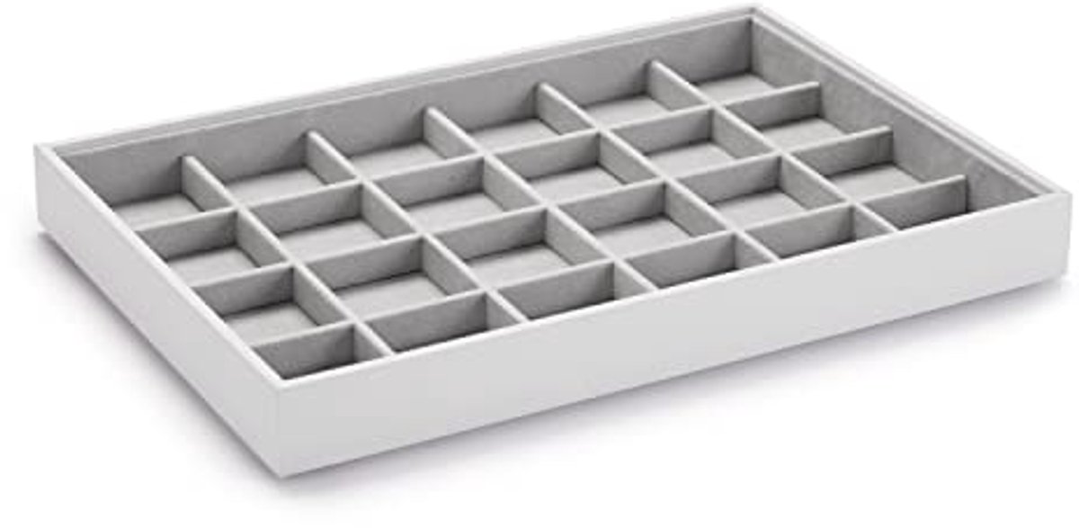Sieraden Opbergdoos - Lade Organizer - Sieraden Opbergen - Verstelbare Vakken - 24 Vakken - Zwart