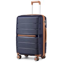Merkloos Seth Select Handbagage Koffer 20 Inch - Harde Schaal van 100% PP met TSA-Slot en 8 Spinnerwielen - Cabinekoffer