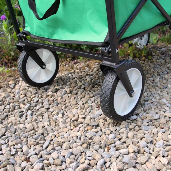 Bolderkar Opvouwbaar - Transportkar Tuin - Tuinieren en Klussen - Waterafstotend Stevig - 70 kg Capaciteit - Zwart van Bolderkar Opvouwbaar — afbeelding 5