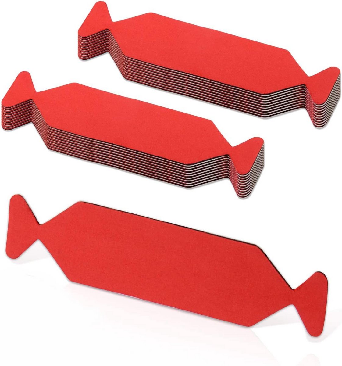 Vervangende Viltranden - Schoonmaakaccessoires - Folies Aanbrengen - Krasvrij Resultaat - 20 Stuks - Rood