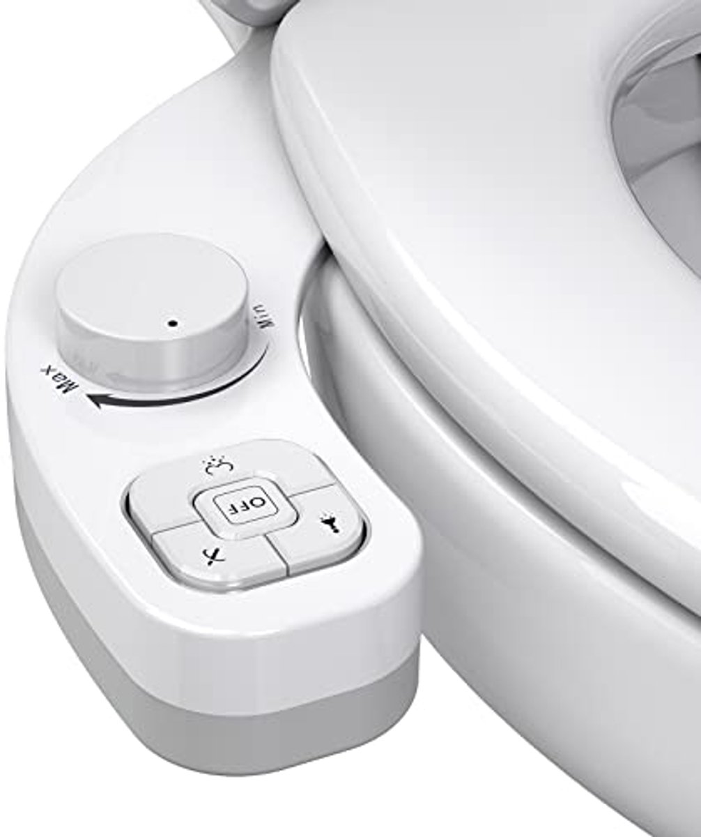 Bidet Toilet - Douche WC - Hygiënisch Reinigen - Zelfreinigende Sproeiers - 40 x 20 cm - Wit
