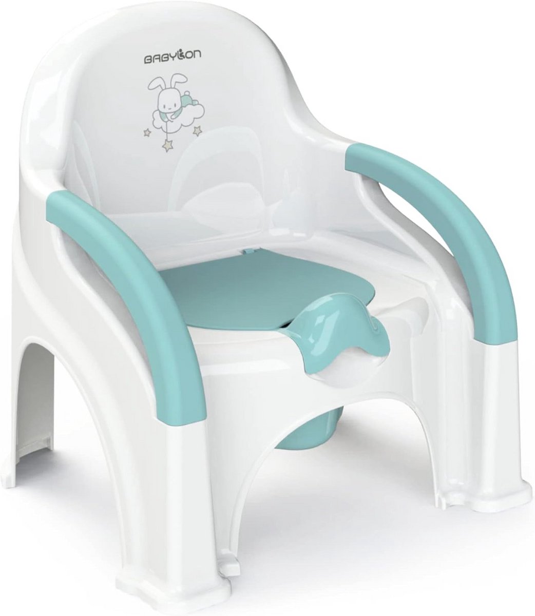 Kinderpotje met deksel - Baby toilet - Zindelijkheidstraining - Uitneembare kom - 315 x 32 x 585 cm - Wit
