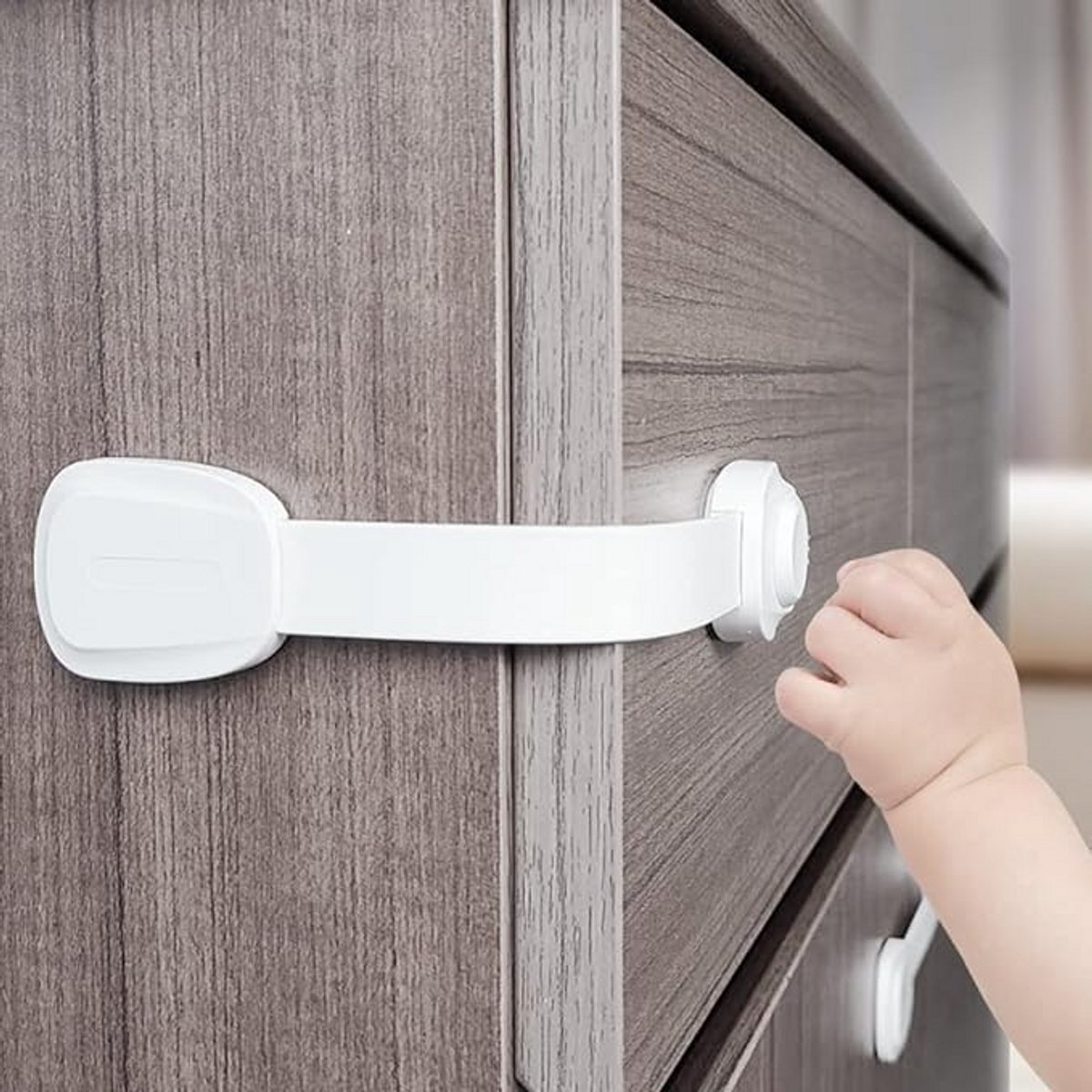 Kinderbeveiliging - Ladesloten - Huis Beveiligen - Verstelbaar - 6 Stuks - Wit