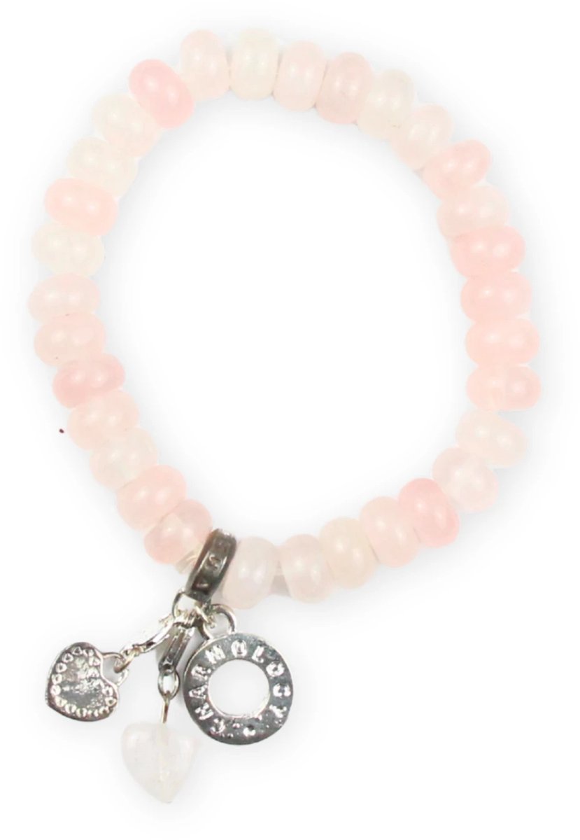 Armband Rozenkwarts met bedels