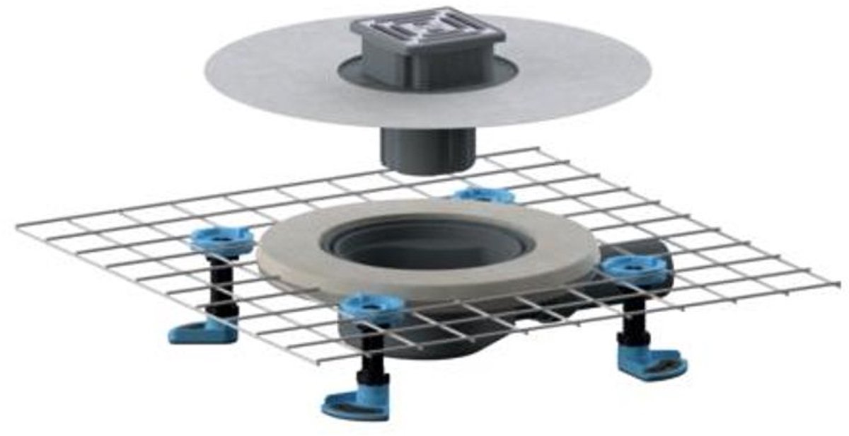 DALLMER Vloerafvoer CeraDrain Select, DN 50 , 100 x 100 mm, 518354