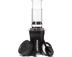 Draagbare Koffiezetset - Reizen Koffie - Overal Koffie Zetten - Alles-in-één Ontwerp - 473 ml Beker - Zwart