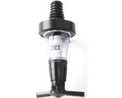 BarUp Non Drip Maatschenker 2cl - Kunststof Drankdispenser - Zwart