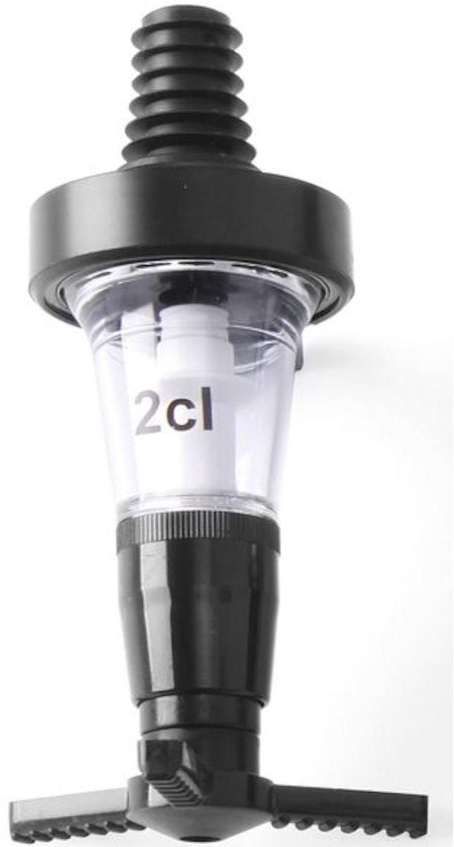 BarUp Non Drip Maatschenker 2cl - Kunststof Drankdispenser - Zwart