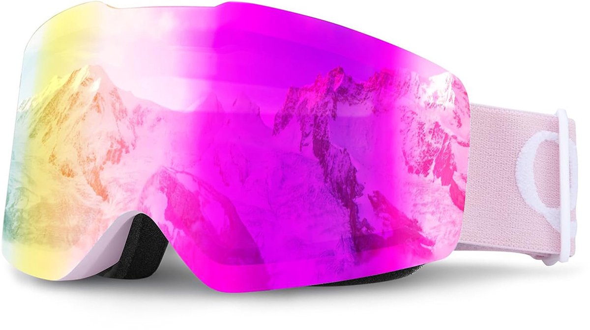 Qunature Pink - Skibril - Niet Parend - UV400